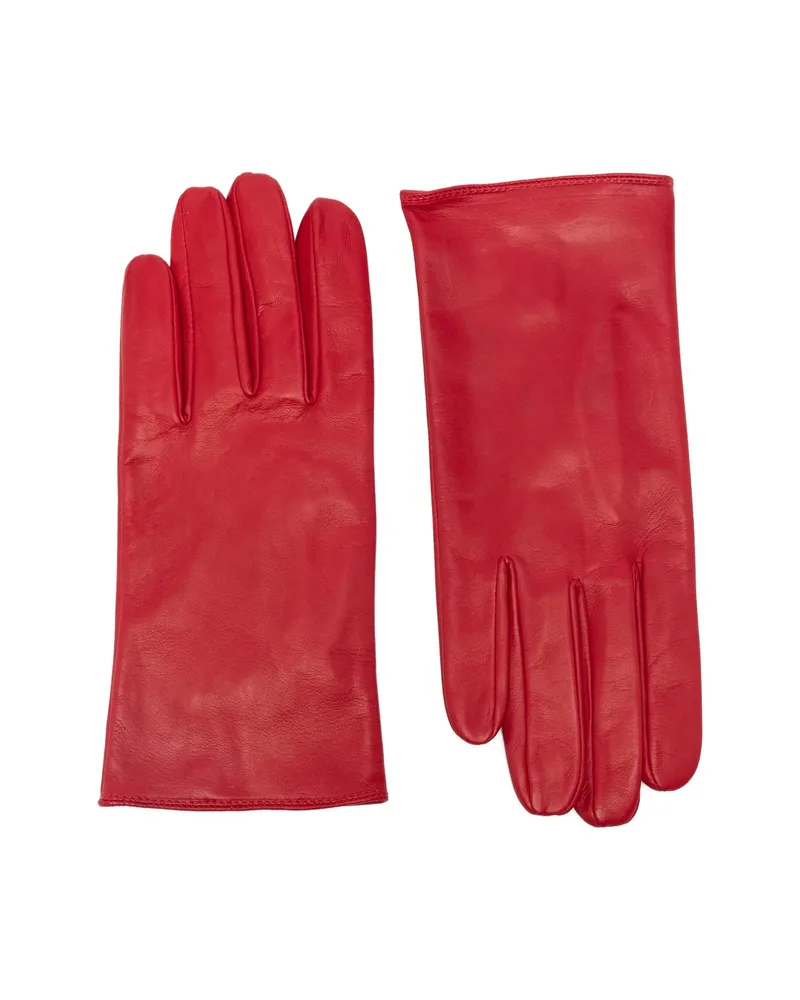 Ernest W. Baker Leather Gloves Red