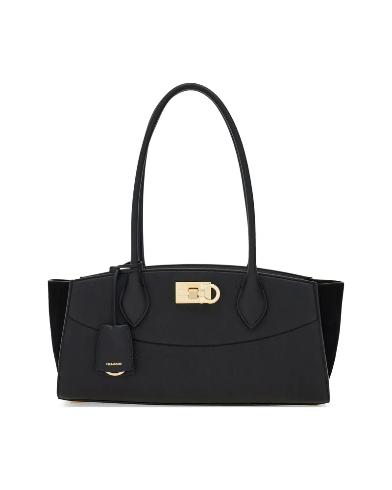 Ferragamo Studio Soft Bag (M Black