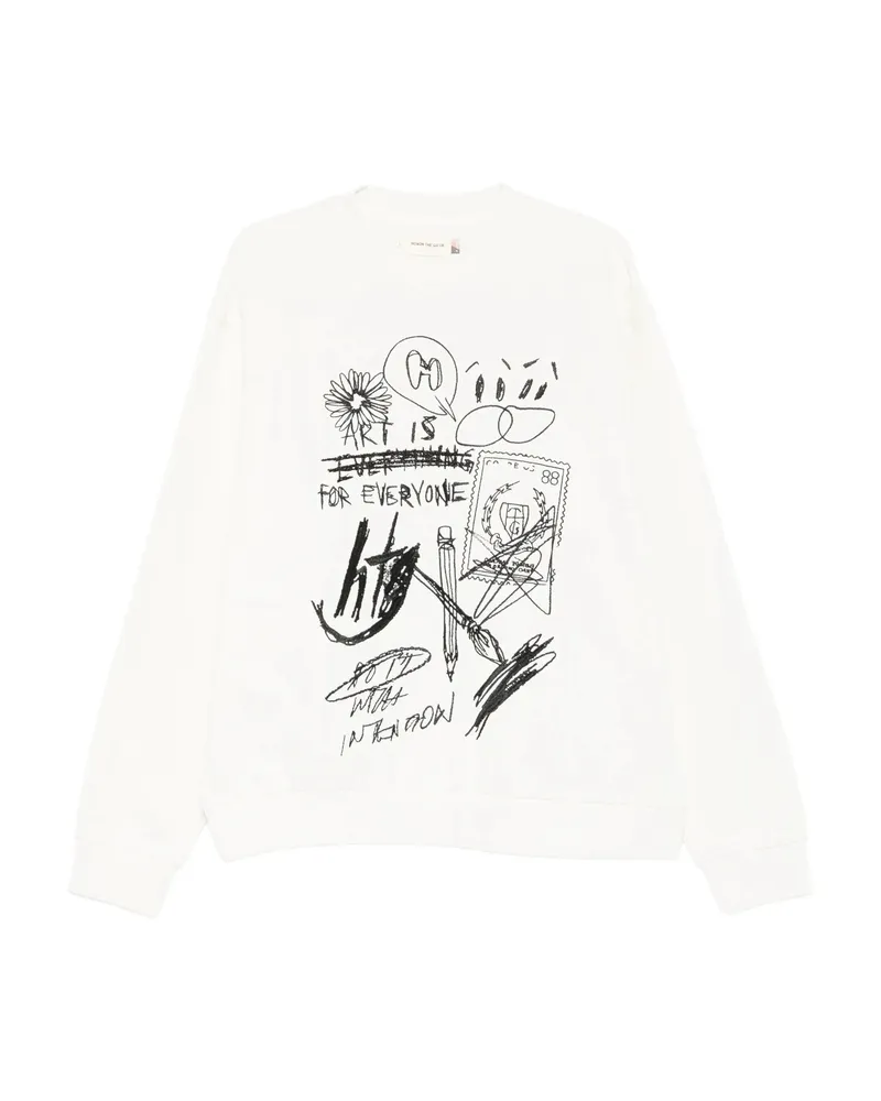 Honor The Gift Graphic-print Sweatshirt White
