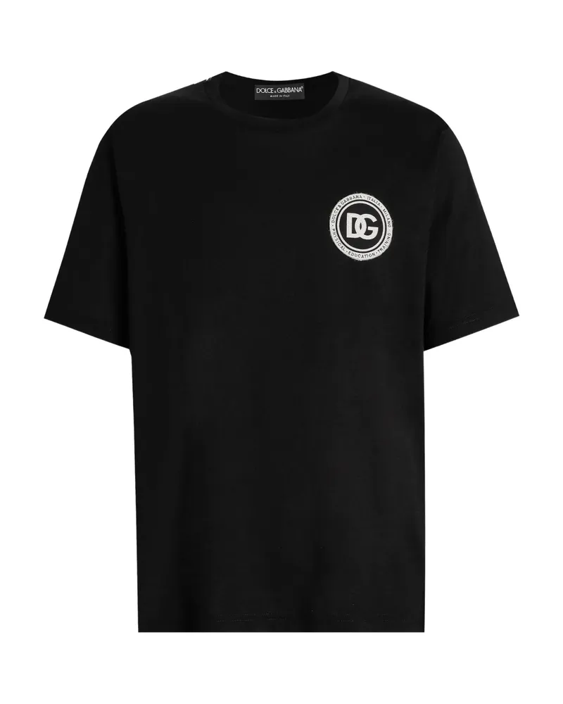 Dolce & Gabbana Logo-patch T-shirt Black