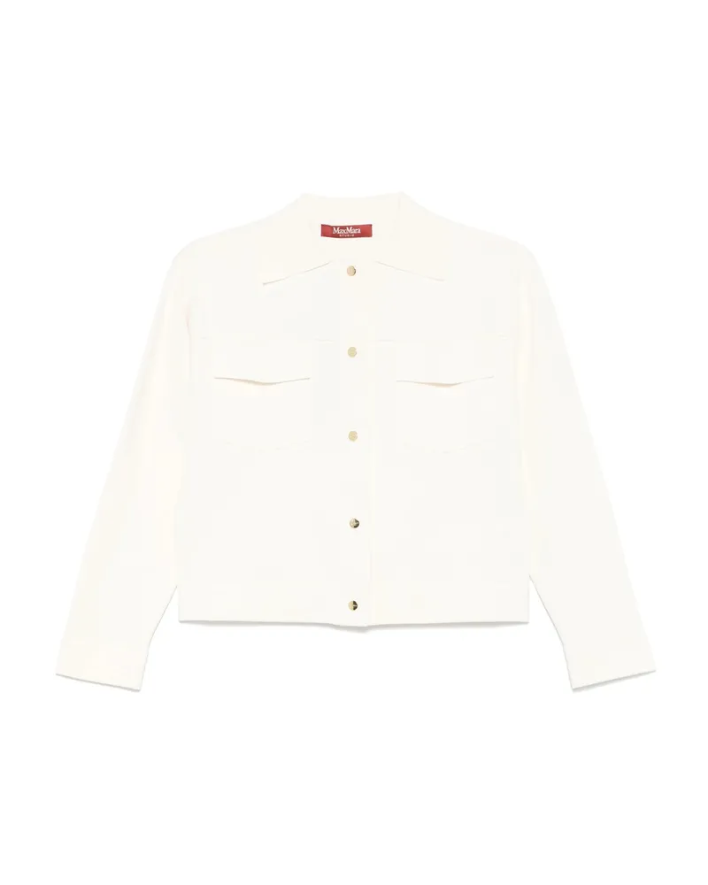 Max Mara Fine-knit Cardigan White