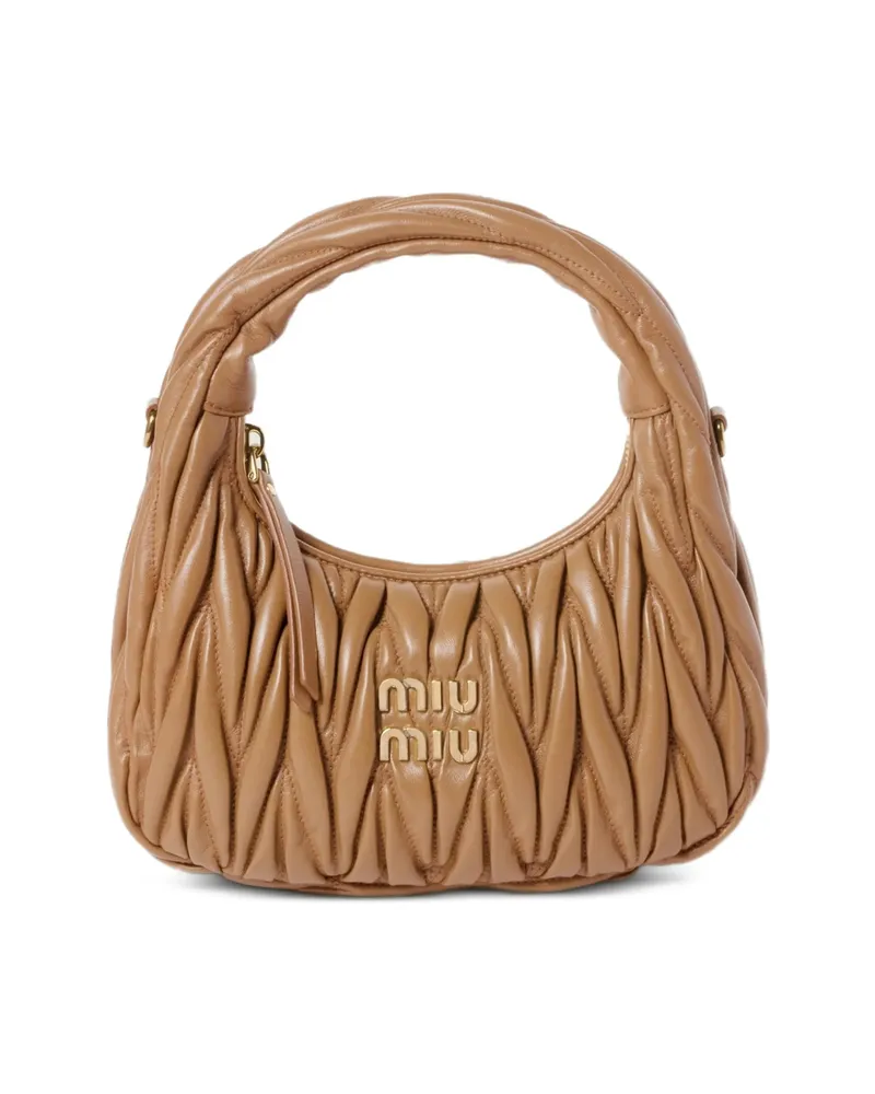 Miu Miu Wander Matelassé Nappa Leather Bag 