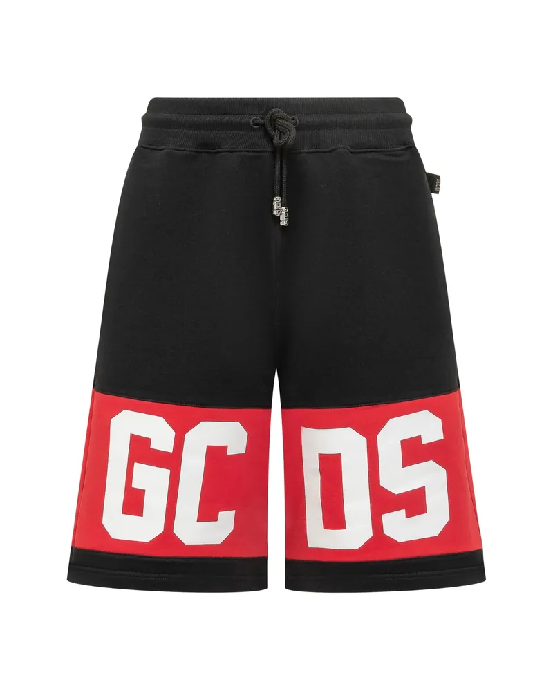 GCDS Logo Sweat Shorts Black