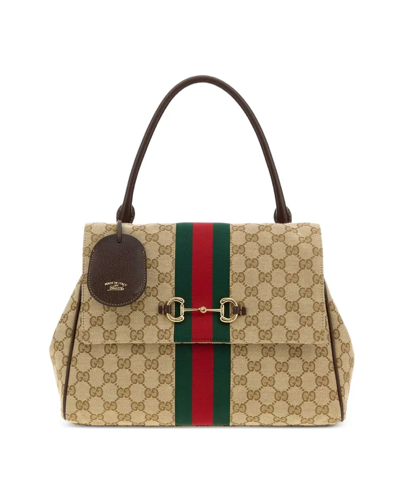 Gucci Paparazzo Tote Bag Neutrals