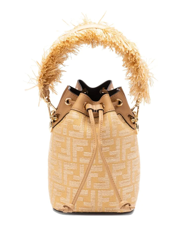 Fendi Mon Tresor Bucket Bag Neutrals