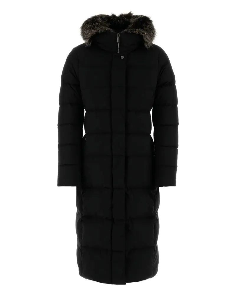 MOORER Fur-trim Down Jacket Black