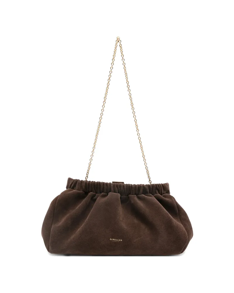 DeMELLIER Miami Chain Tote Bag Brown