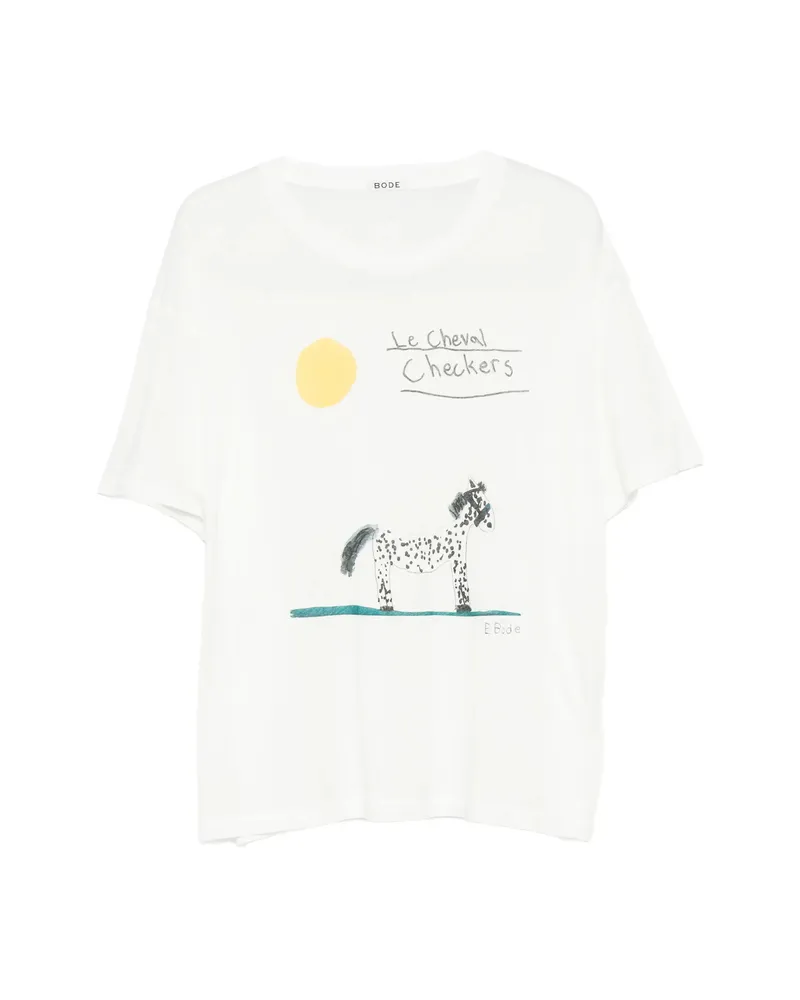 BODE Cheval Graphic-print T-shirt Neutrals