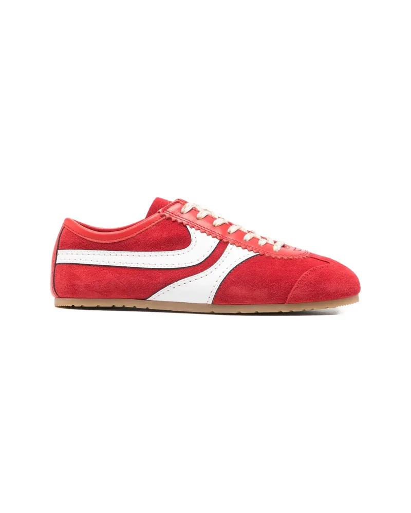 Dries van Noten Side-stripe Sneakers Red