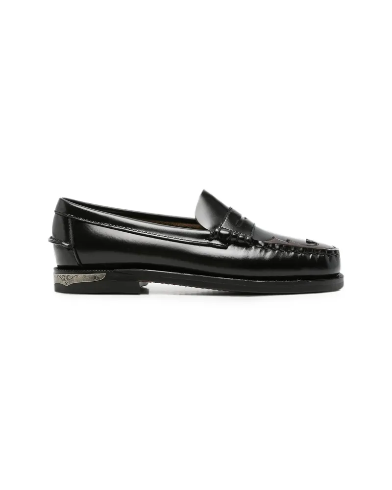 Sebago Dan Scarabeo Western-detail Loafers Black