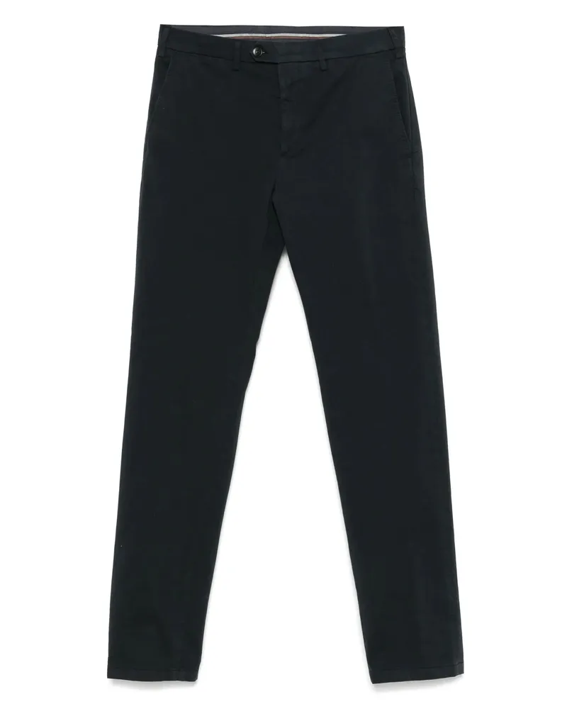 Canali Stretch-cotton Chinos Blue