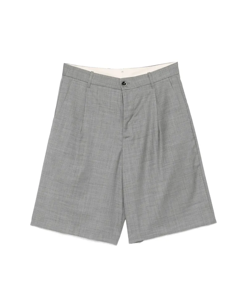 nine:inthe:morning Odell Pleated Shorts Grey