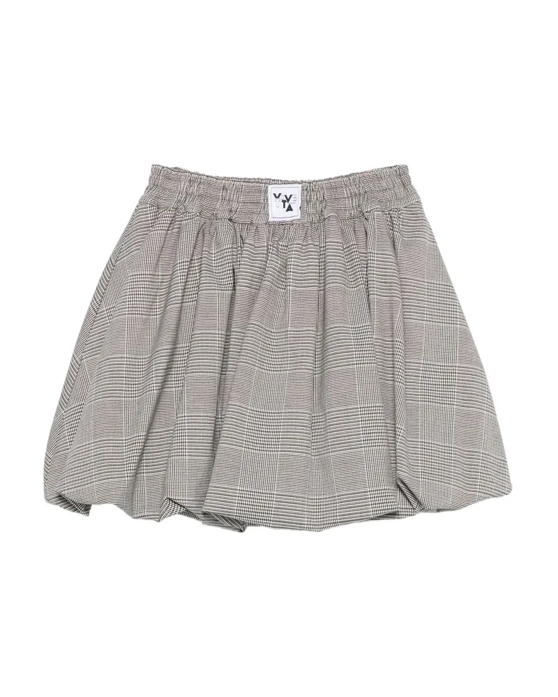 Vivetta Balloon-hem Mini Skirt Grey