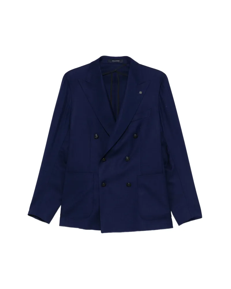 Tagliatore Double-breasted Patch-pockets Blazer Blue