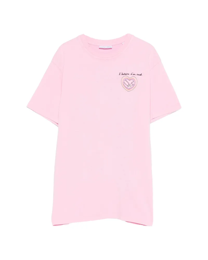 Maison Labiche Lettering T-shirt Pink