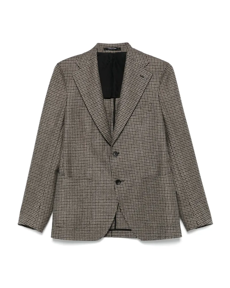 Tagliatore Single-breasted Blazer Brown
