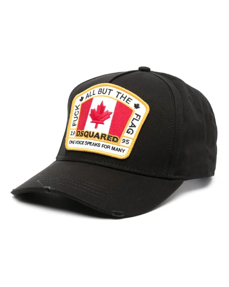 Dsquared2 Canadian Flag Baseball Cap Black