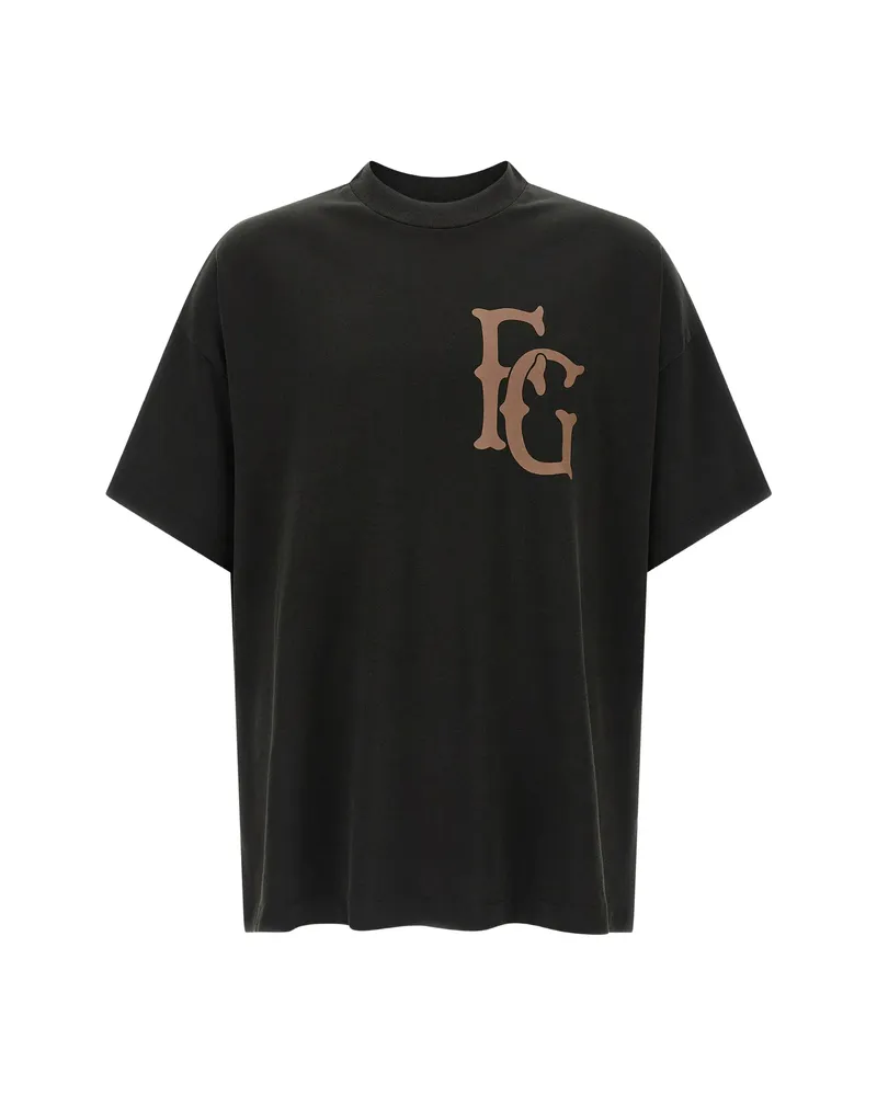 Fear of God Logo-print Short-sleeve T-shirt Black
