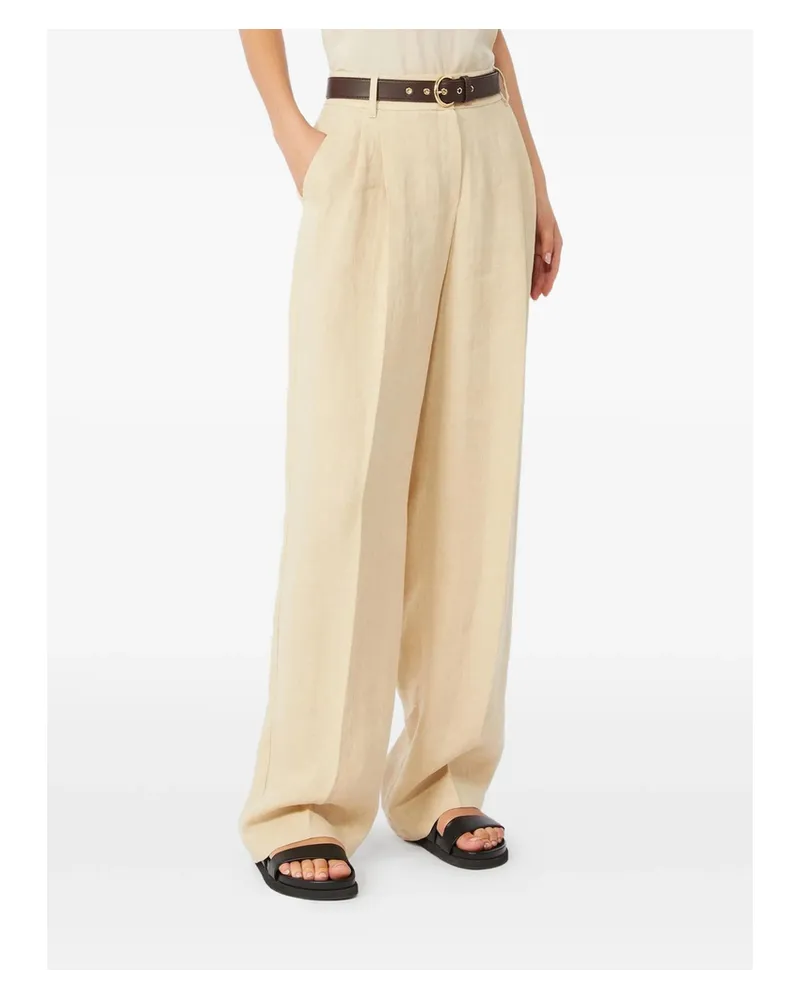 Max Mara Linen Trousers Neutrals