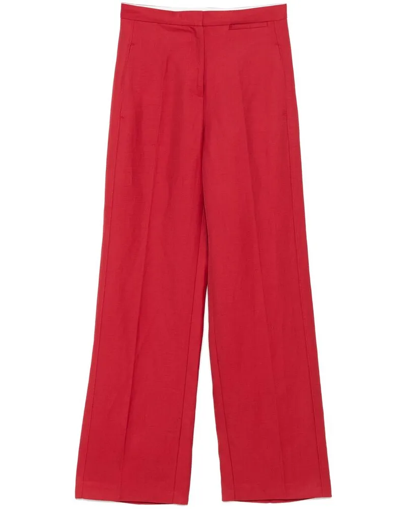 Loulou Studio Primo Trousers Red