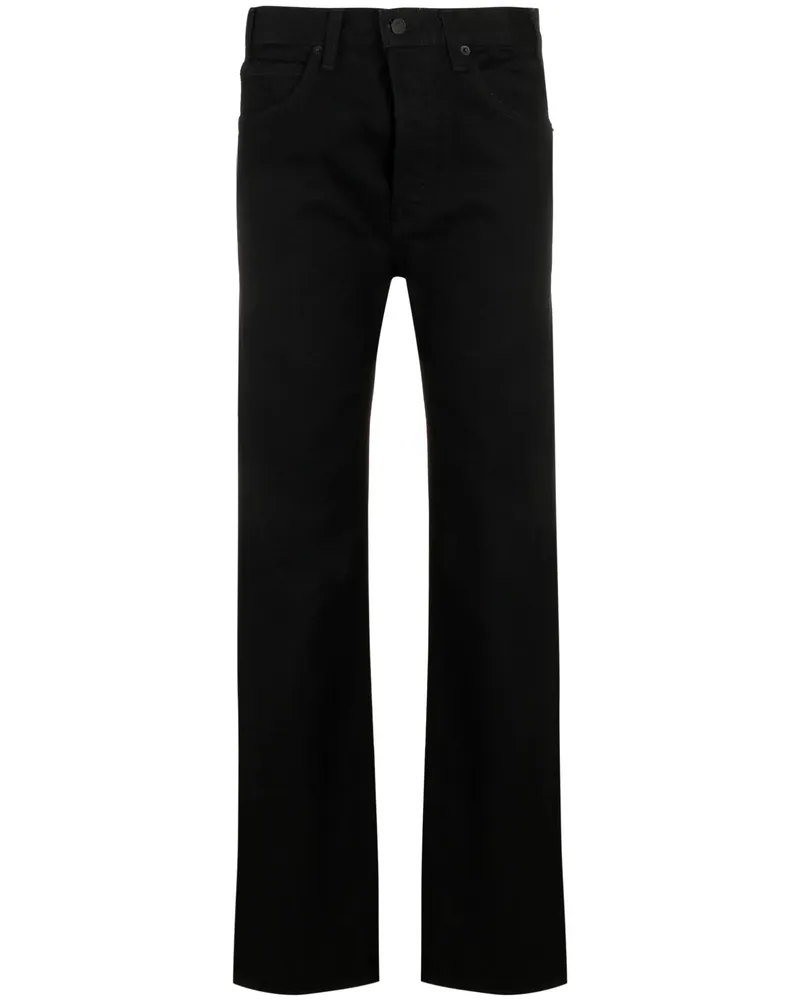 Nili Lotan Smith Mid-rise Straight Jeans Black
