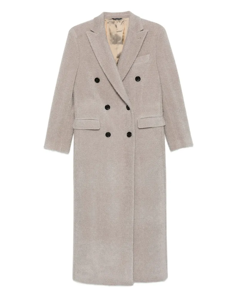 ERALDO Double-breasted Buttoned Coat Grey
