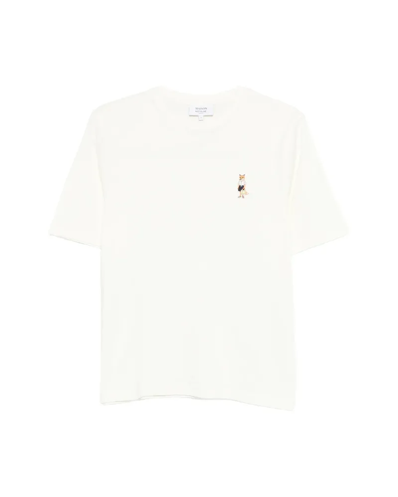 Kitsuné Embroidery T-shirt Neutrals