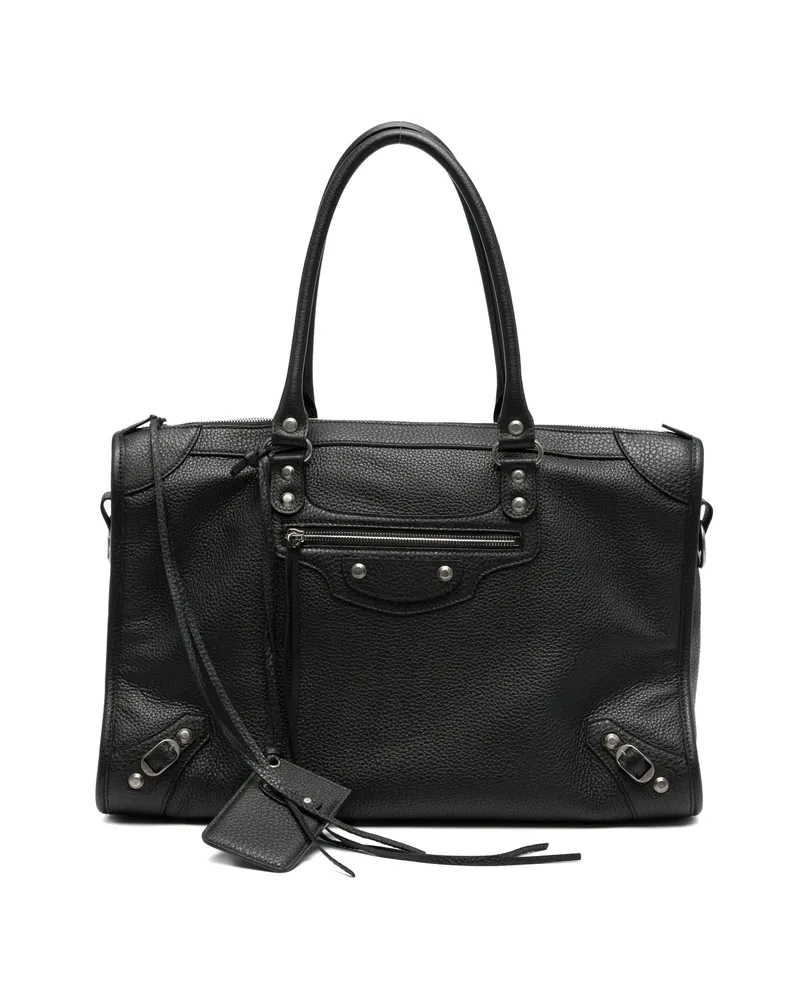 Balenciaga Neo Classic Grained Leather Tote Bag Black