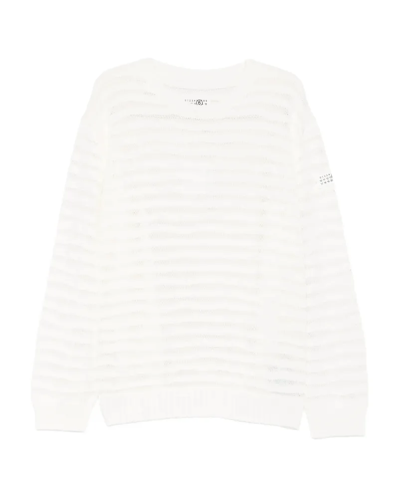Maison Margiela Crewneck Sweater White