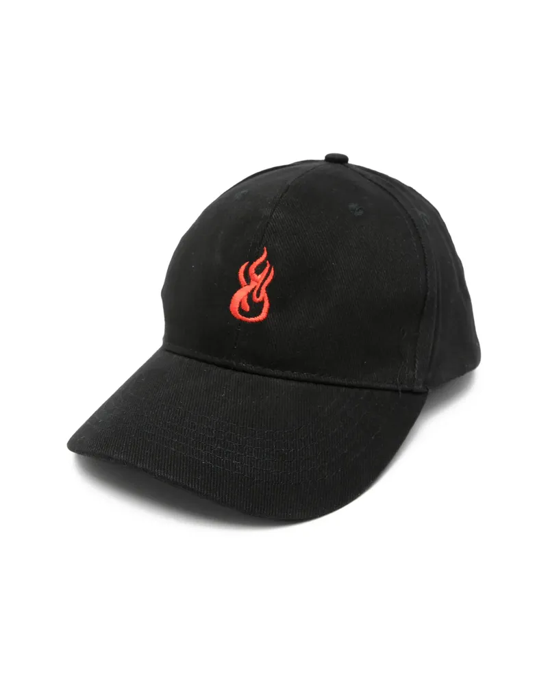 Vision Of Super Flame-embroidered Baseball Cap Black