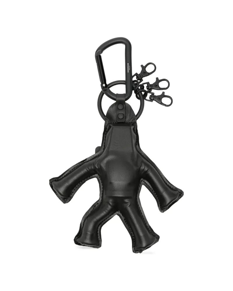 Innerraum Leather-padded Keychain Black