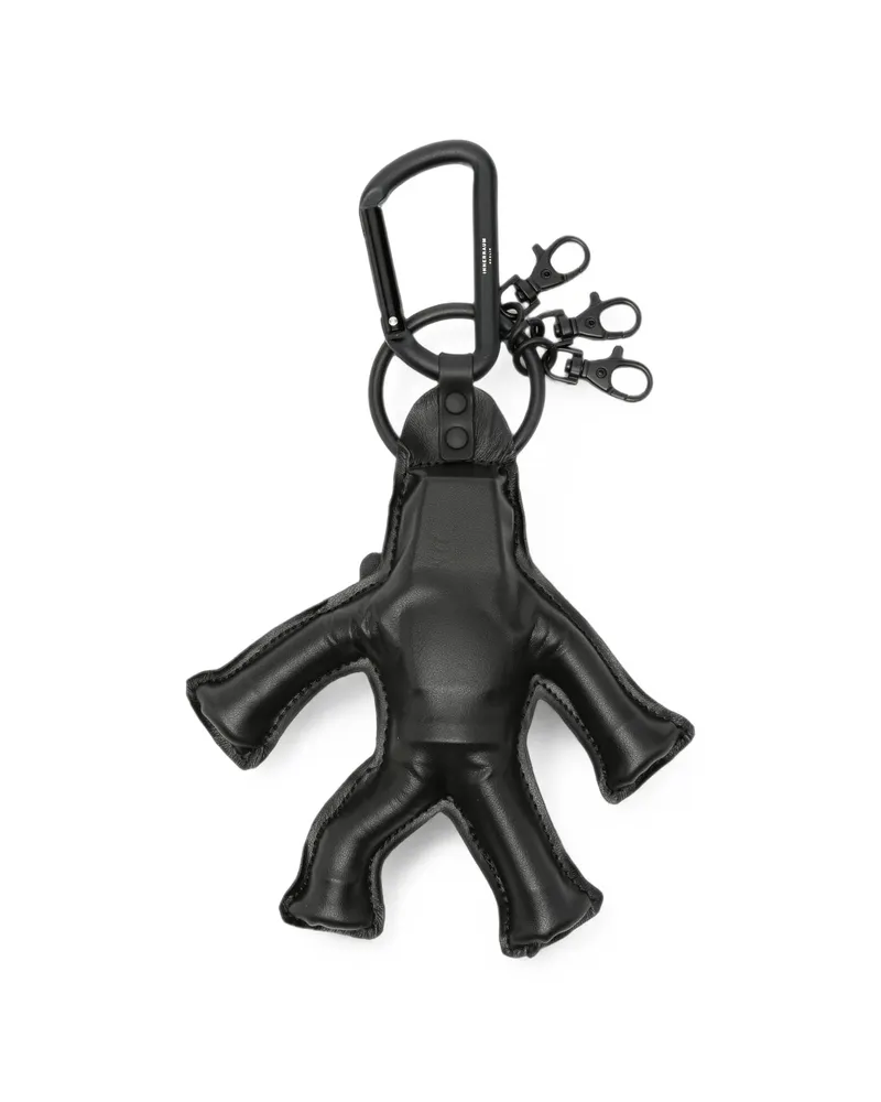 Innerraum Leather-padded Keychain Black