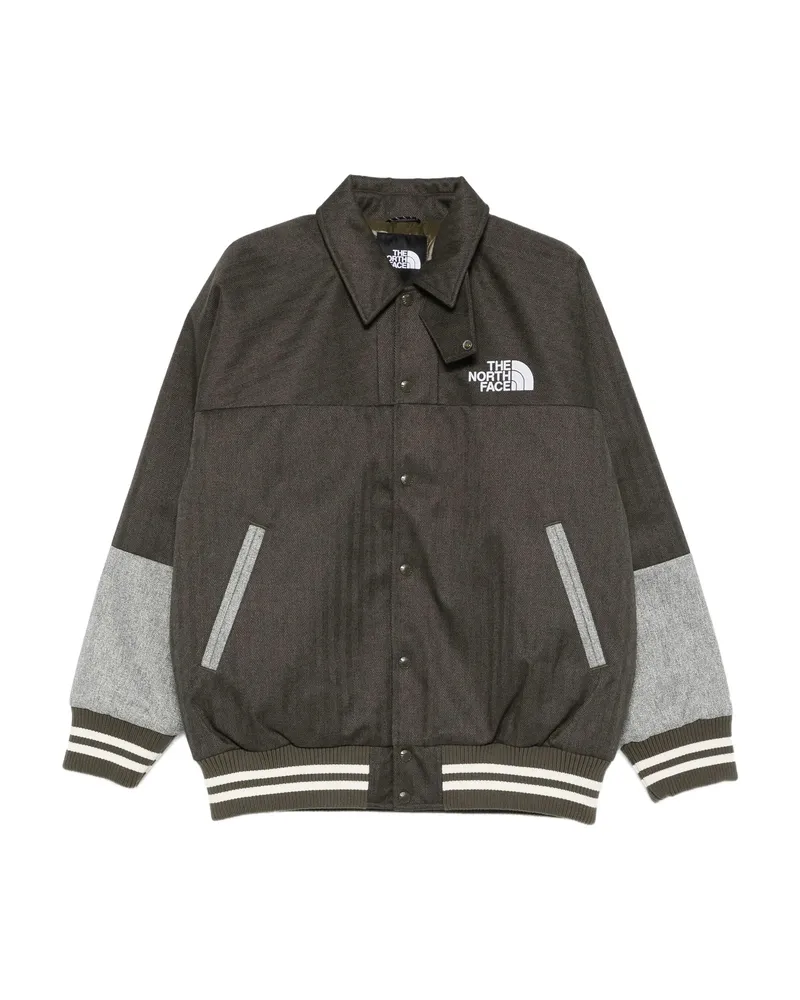 The North Face Panelled Bomber Jacket Green