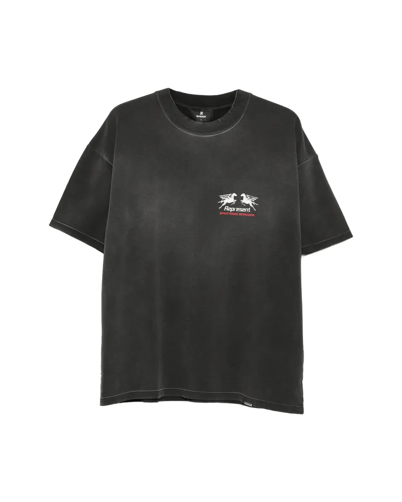 REPRESENT Graphic-print T-shirt Grey