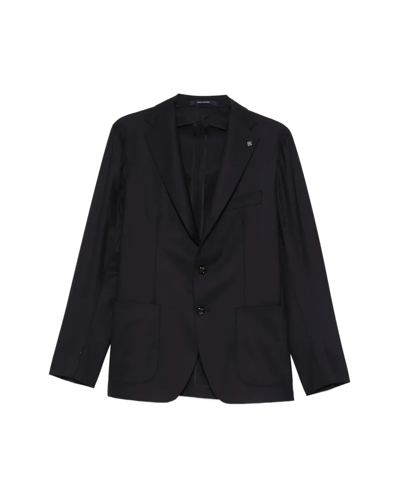 Tagliatore Notched-lapel Patch-pocket Blazer Blue