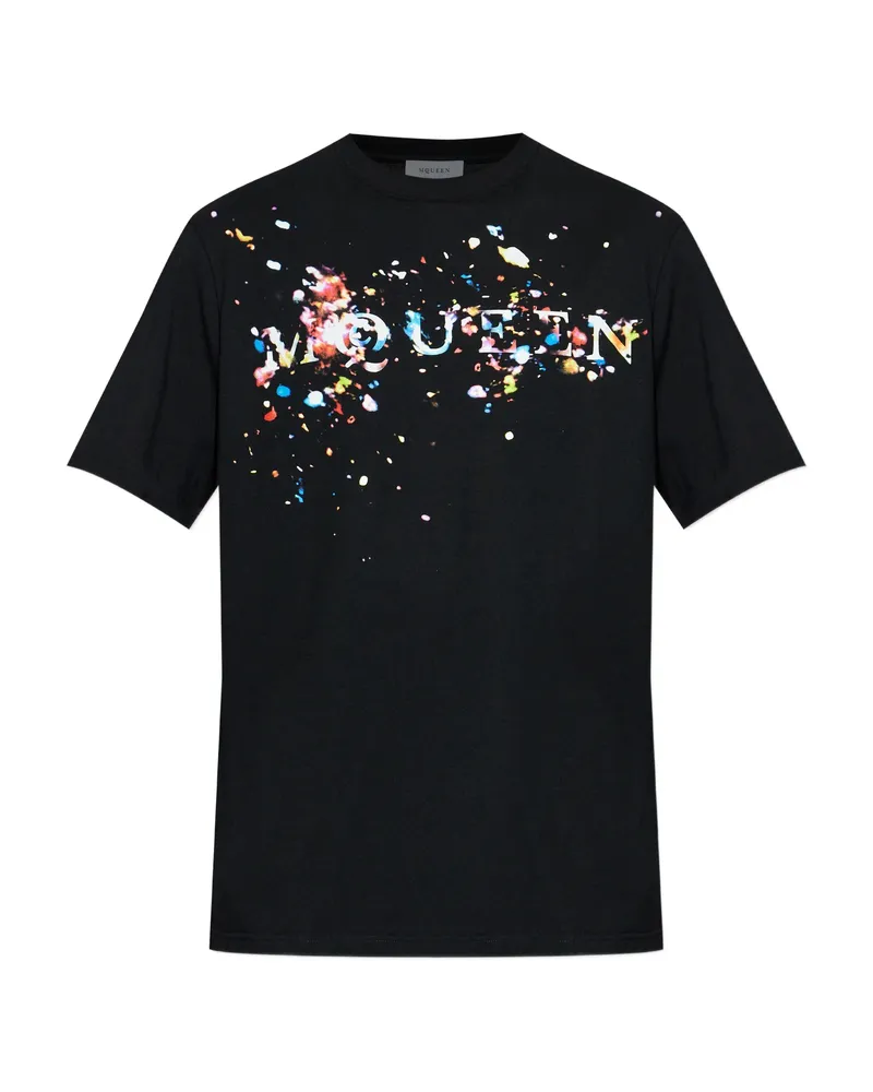 Alexander McQueen Confetti-detail T-shirt Black
