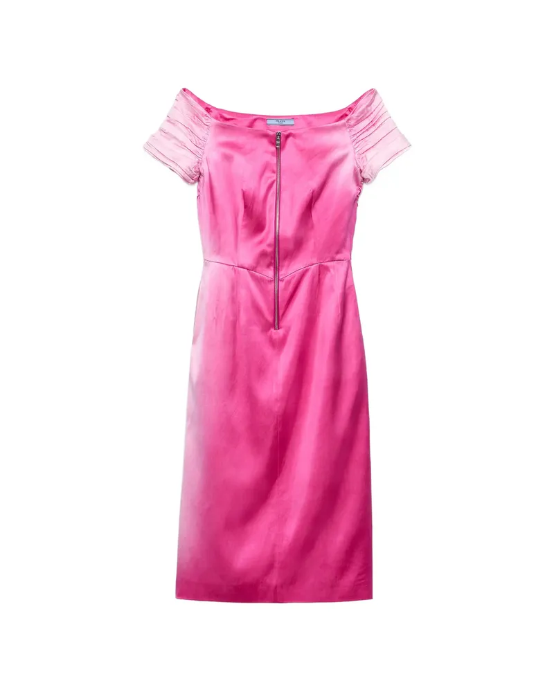 Prada Washed Duchesse Dress Pink