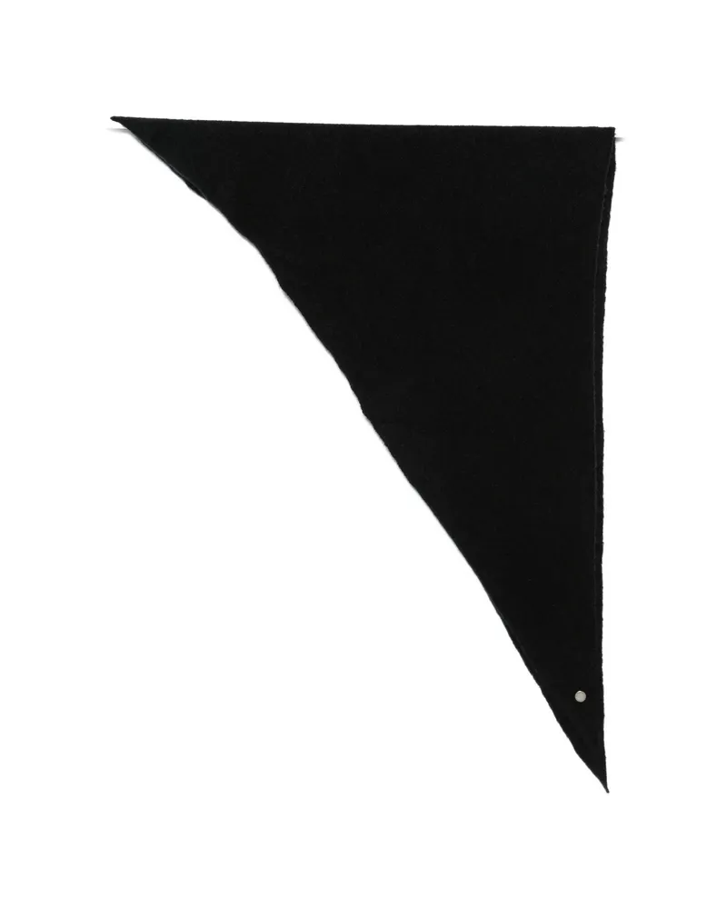 Roberto Collina Triangular Knitted Scarf Black