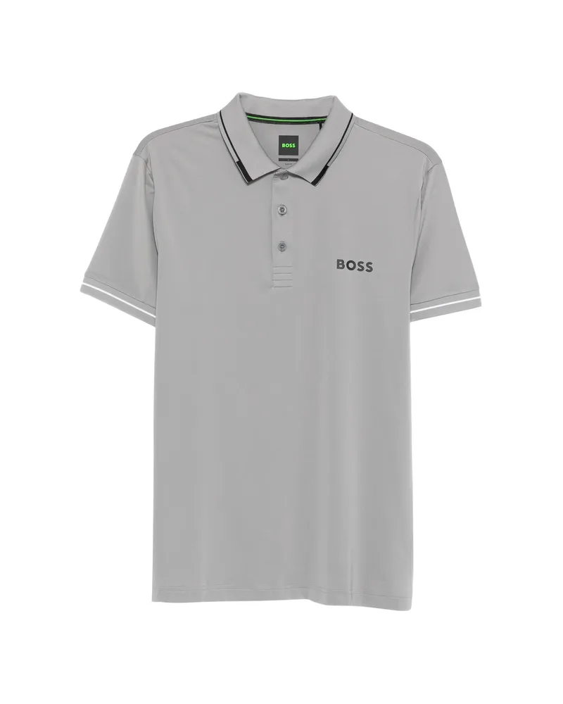 HUGO BOSS Paul Pro Polo Shirt Grey