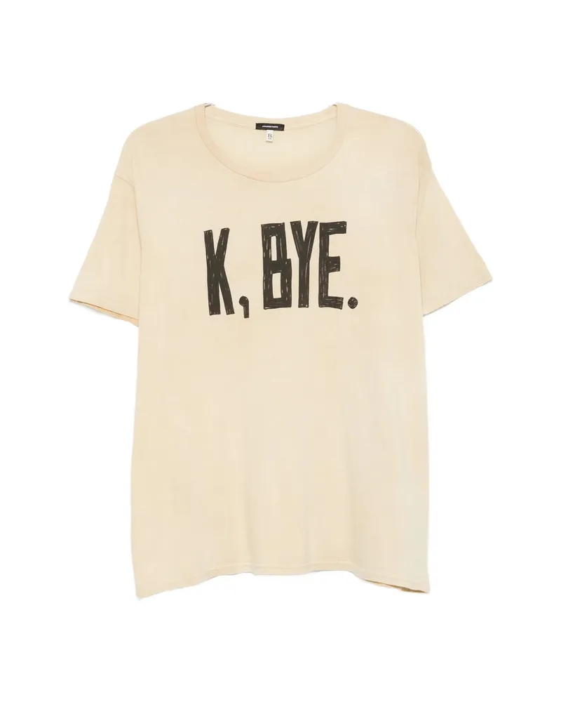 R13 K Bye Boy T-shirt Neutrals