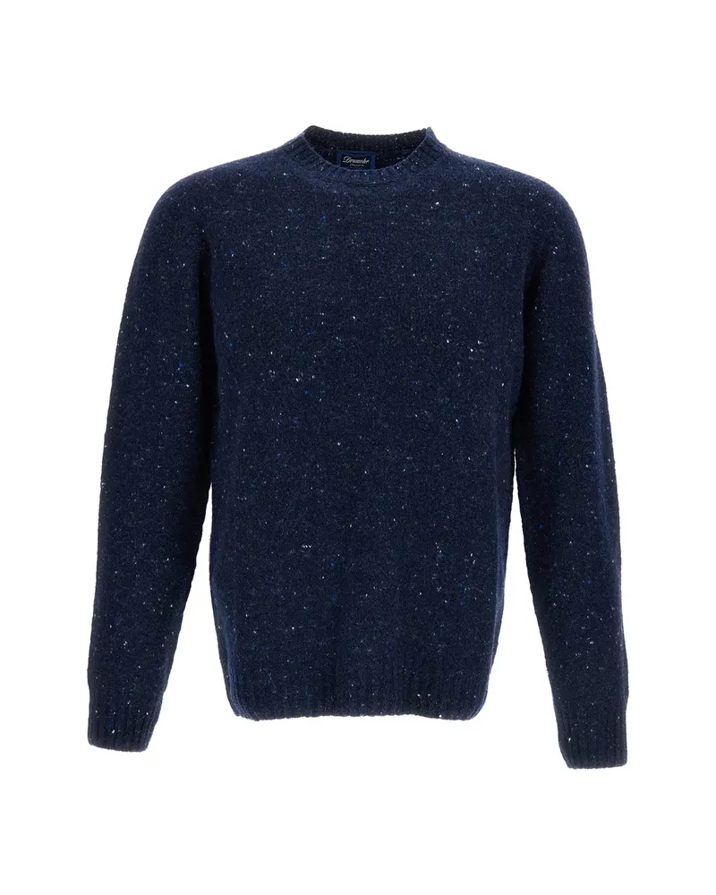 Drumohr  Flecked Wool Sweater Blue