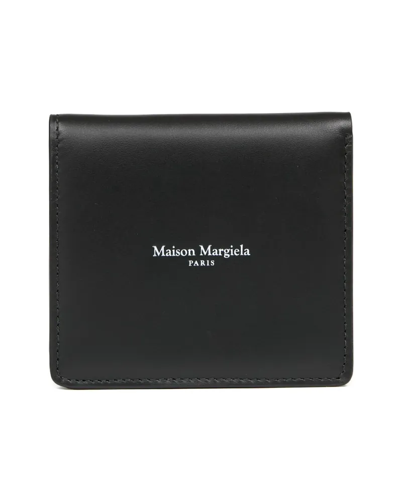 Maison Margiela Logo Leather Wallet Black