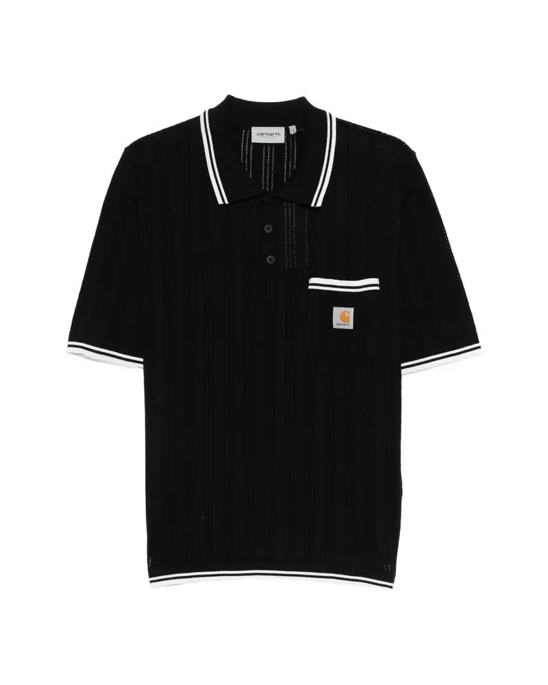 Carhartt WIP Ramsey Knit Polo Shirt Black