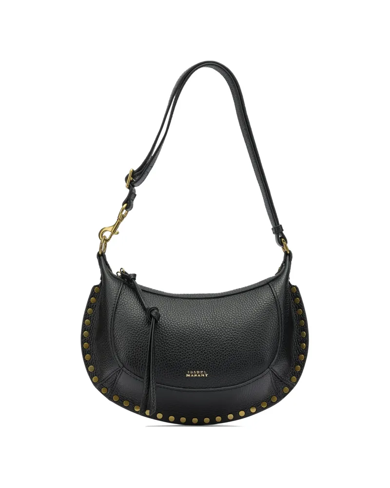 Isabel Marant Oskan Moon Stud-embellished Shoulder Bag Black