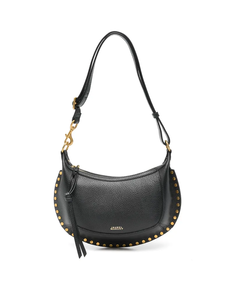 Isabel Marant Oskan Studded Shoulder Bag Black