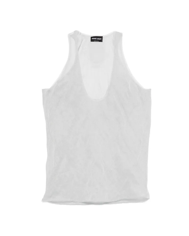 Giorgio Armani Sheer Vest Grey