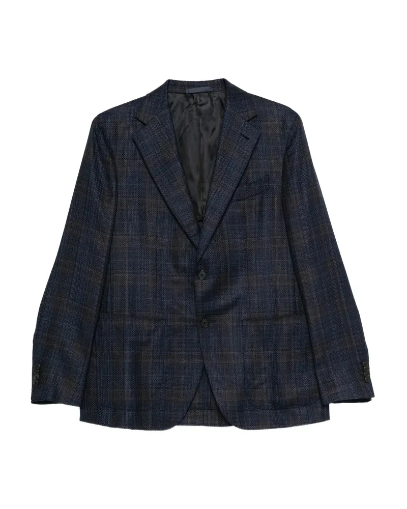 Caruso Single-breasted Blazer Blue