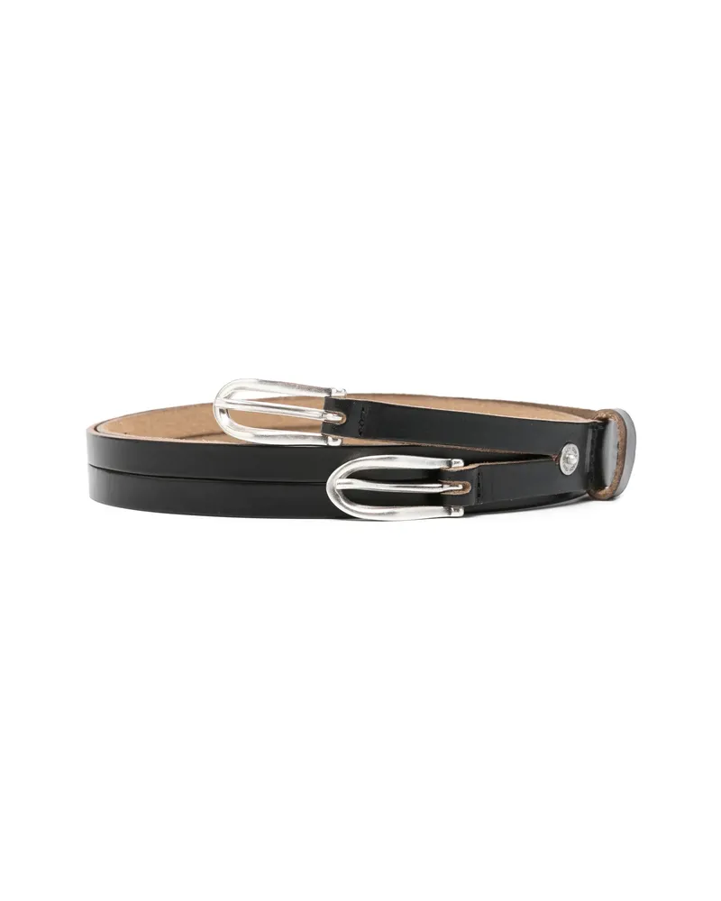 Our Legacy Twin-tongue Belt Brown