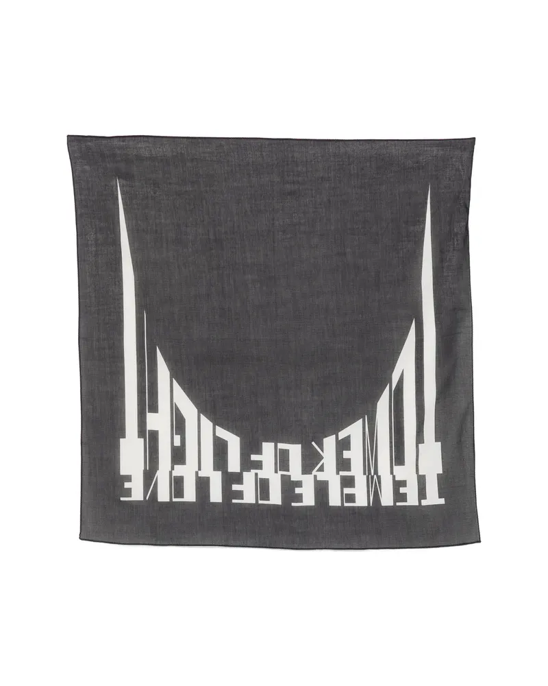 DRKSHDW by Rick Owens Graphic-print Scarf Black