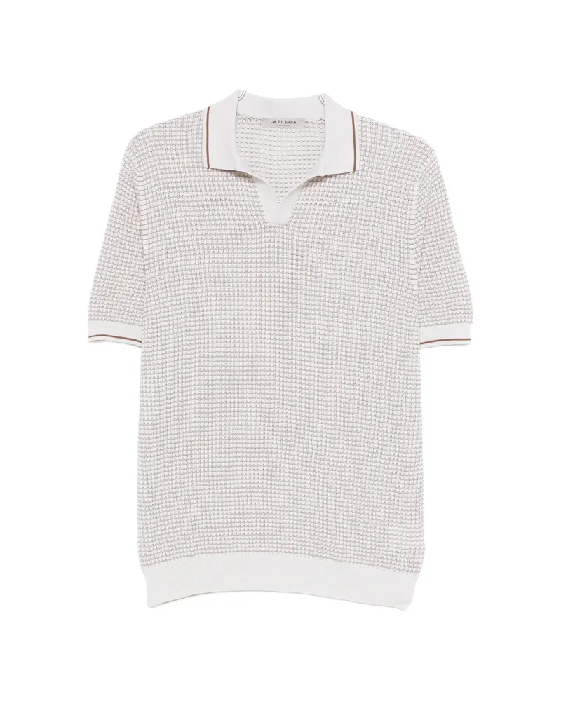 La Fileria Textured T-shirt Neutrals